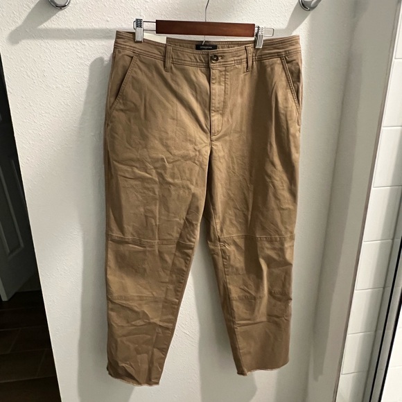 Banana Republic Slim Mid-Rise Ankle Chinos in Airforce Khaki NWT 12 - Picture 2 of 7